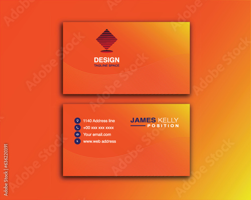 simple vector editable business card