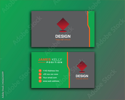 simple vector editable business card 2023
