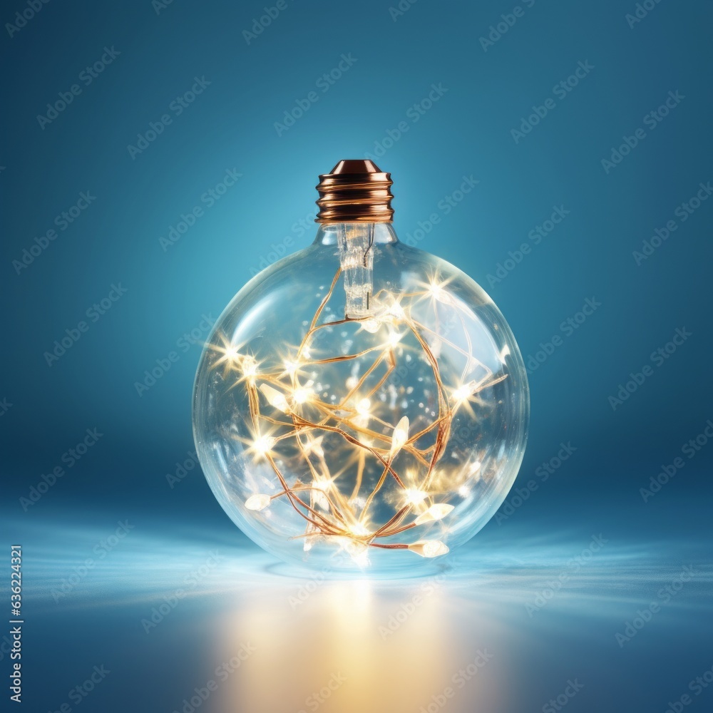 Minimal composition of Christmass bulbs inside Christmass decoration Minimal composition of Christmass bulbs inside Christmass decoration