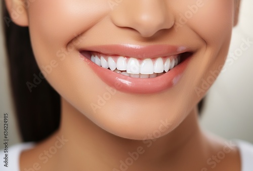 a woman smiling  close up