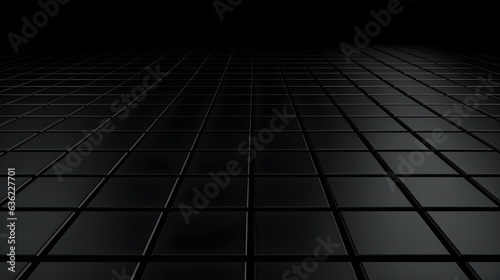Grid Texture in Black Colors. Futuristic Background