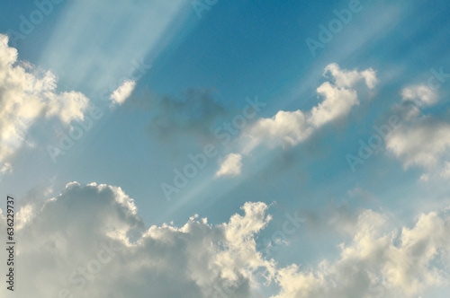 blue sky with clouds