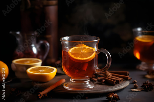 spiced tea, warm and aromatic winter beverage