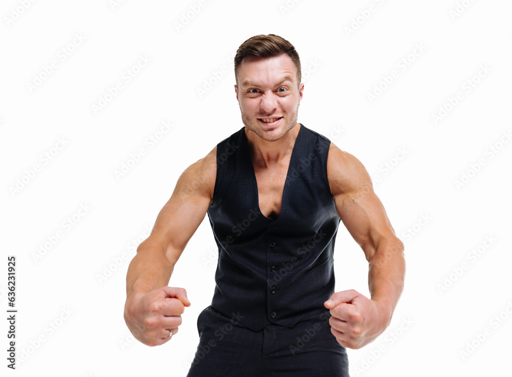 A man posing in a body suit for a unique and creative photo A man posing in a body suit for a unique and creative photo