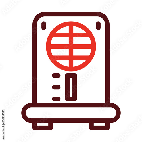 Dehumidifier Thick Line Two Colors Icon Design