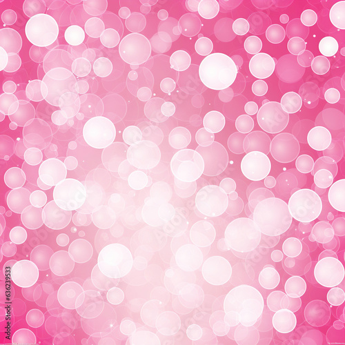 White bokeh on soft pink background