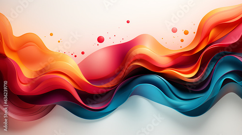 Gradient liquid color background. Dynamic textured geometric element design with dots decoration