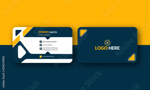 Modern Creative And Clean Business Card Design Template, Luxury and elegant business card, Clean professional business card template, visiting card.