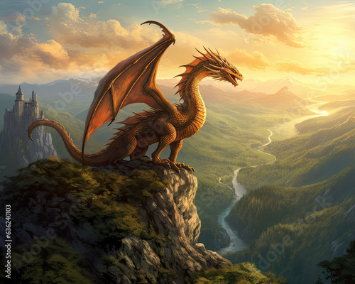 Dragons Glory: Stunning Stock Illustration for Midjourney AI © Maxim
