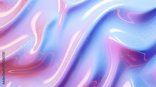 Abstract futuristic rainbow colorful chome texture backdrop background, pink, purple, blue, violet, white, silver and white gradient, dynamic motion 3d color splash flow. Waves and lines in chrome.