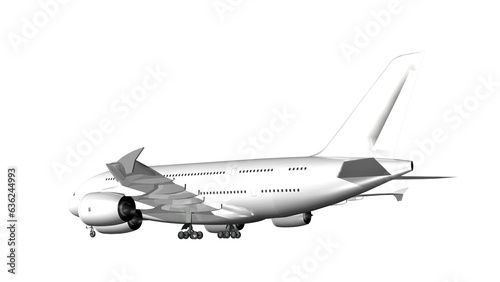 airplane isolated on white