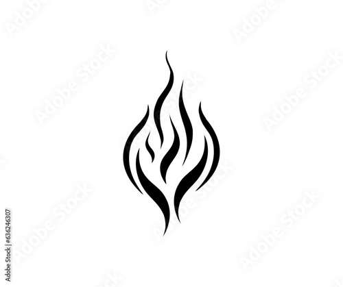 Fire icon. Fire flame symbol. Bonfire silhouette logo design. Flames symbol flat style vector design and illustration.