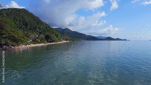 Wallpaper Mural Gorgeous aerial top view flight drone Paradise honeymoon island for Beach lovers Torontodigital.ca