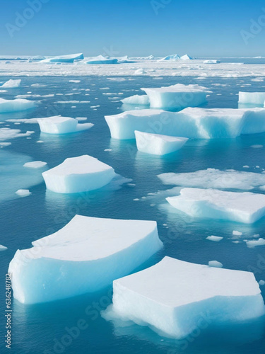 Arctic Ice Meltdown: Visualizing Global Warming, Climate Change, and Ecology Impact - Stock Illustration