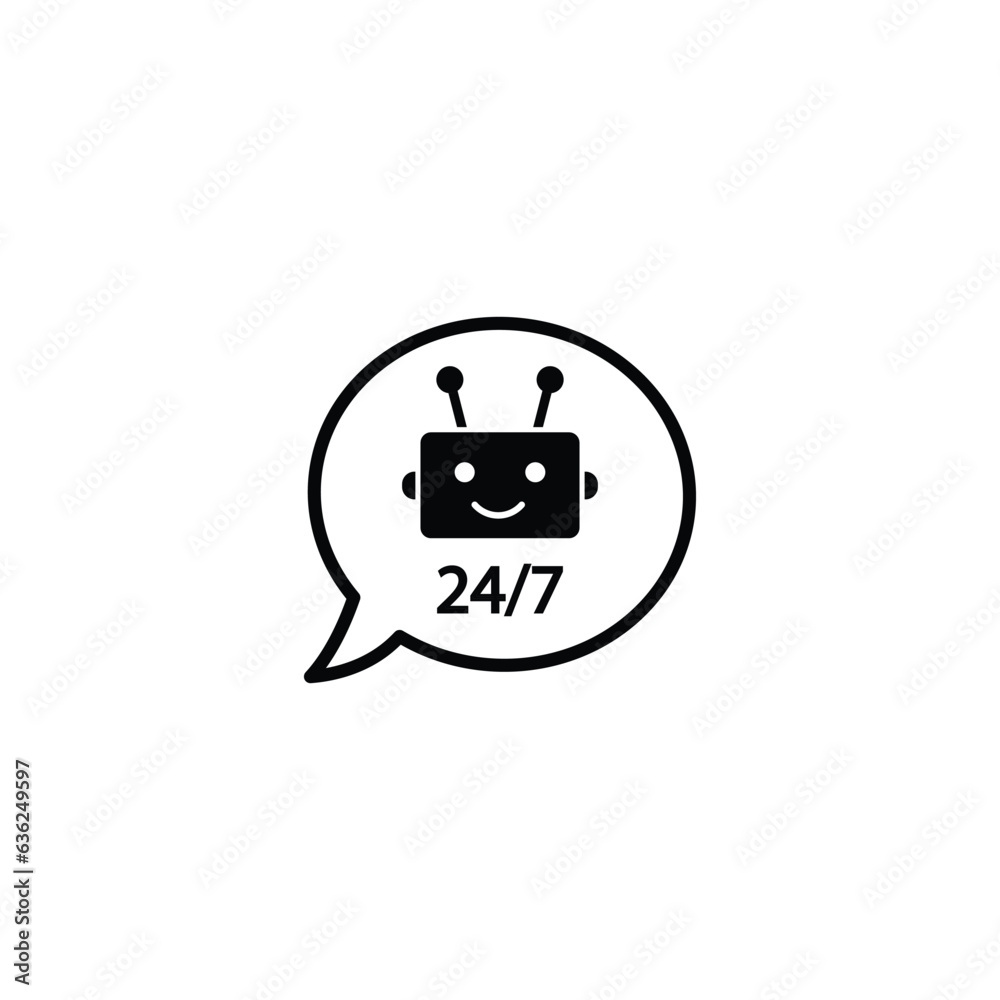 chatbot vector chat bot icon chat robot sign 