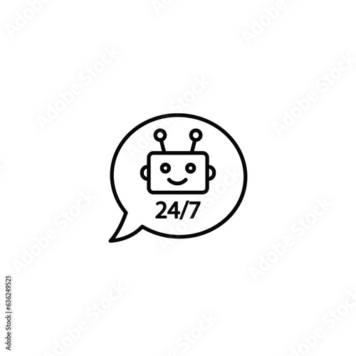 chatbot vector chat bot icon chat robot sign 