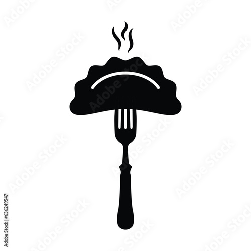 dumplings vector icon food icon restaurant sign