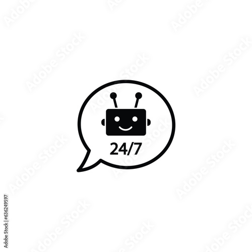 chatbot vector chat bot icon chat robot sign 