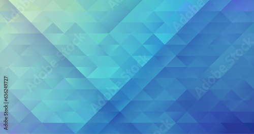Abstract Blue Pattern of Geometric shapes. Colorful Gradient mosaic backdrop. Geometric triangular background. Vector illustration