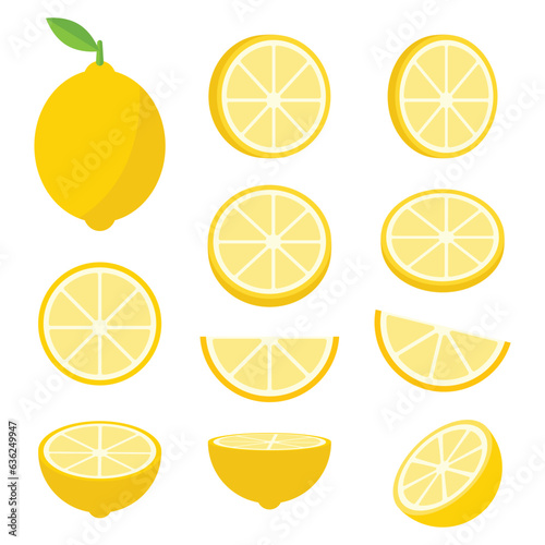 vector lemon, vegetables, fruit, raw materials, ingredients, condiments, illustration art graphic design