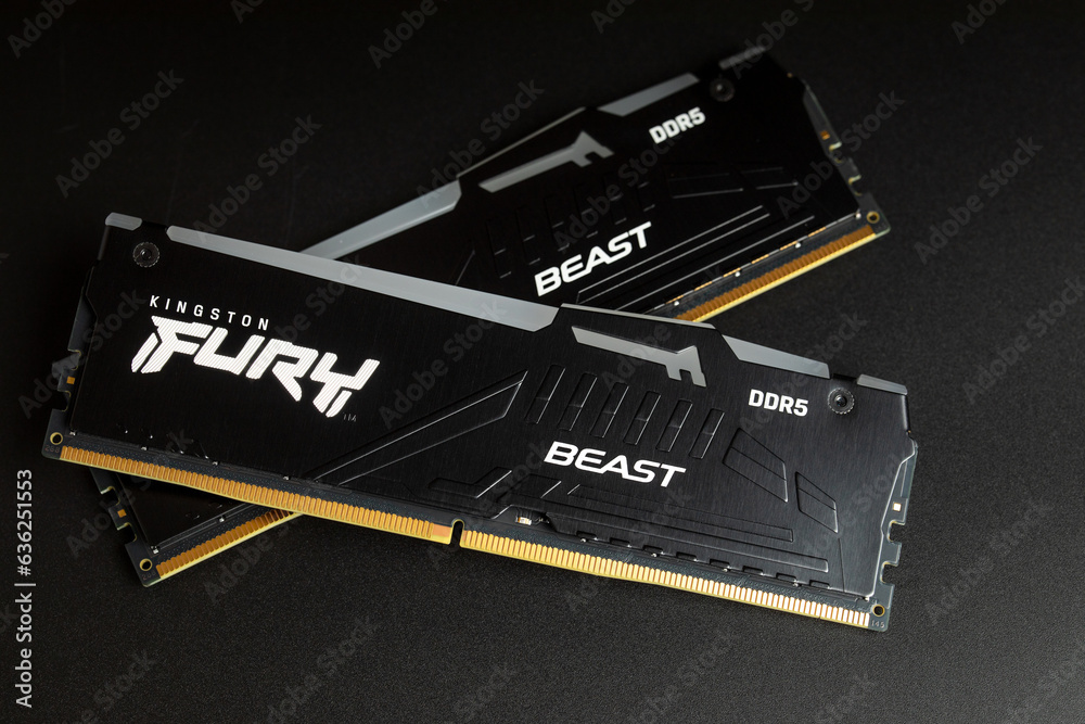 DDR5. Kingston Fury Beast 32GB DDR5 RGB RAM. Two modern high ...