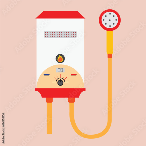 water heater electric illustrator