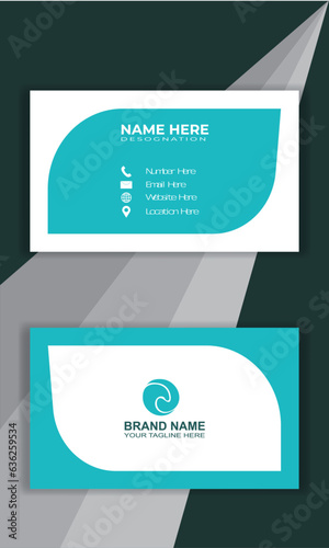 Creative and  simple design  of business card.