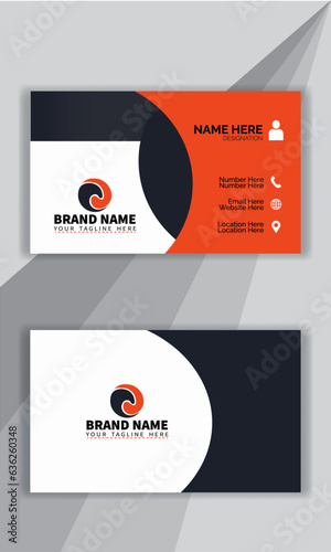 Card design. Business card design templet modern with attractive. 