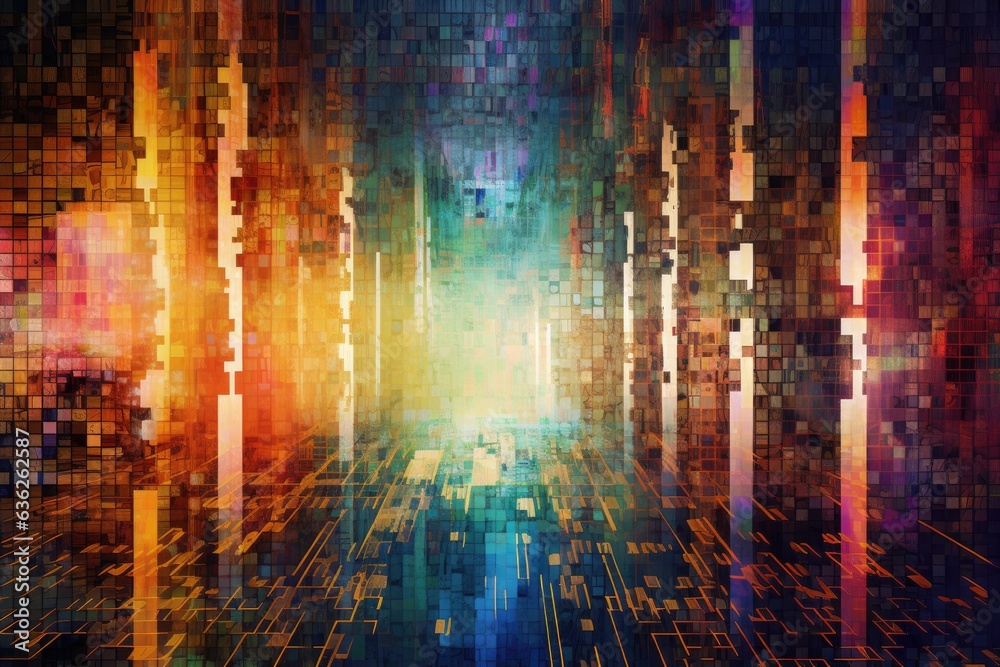 Naklejka premium internet textures and backgrounds. Generative AI