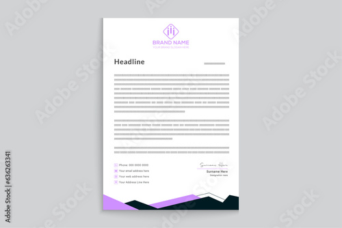 Modern professional letterhead design