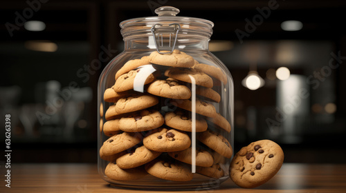 Fotografia cookies in a jar