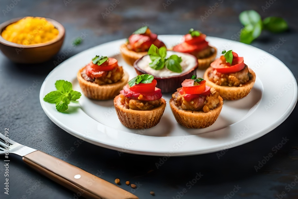 cupcakes with strawberry and cream Generated AI cupcakes with strawberry and cream Generated AI