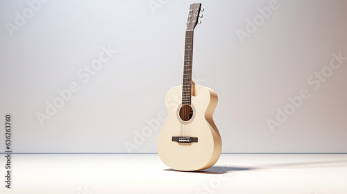 acoustic guitar with copy space