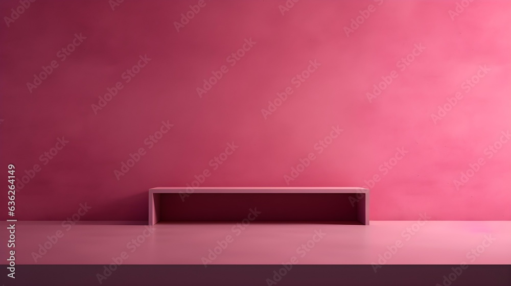 Pink Wall with beautiful Lighting. Elegant minimalist background for product presentation. Pink Wall with beautiful Lighting. Elegant minimalist background for product presentation.