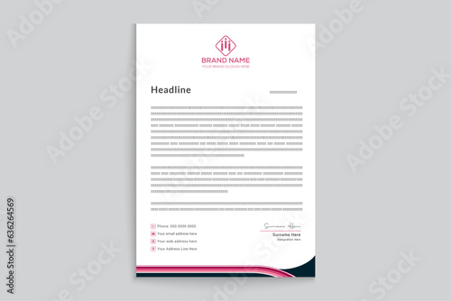 Creative and professional letterhead template