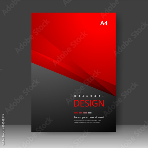 Book cover design modern technology style. Annual report. Brochure template, catalog. Simple Flyer promotion. magazine. Vector illustration	