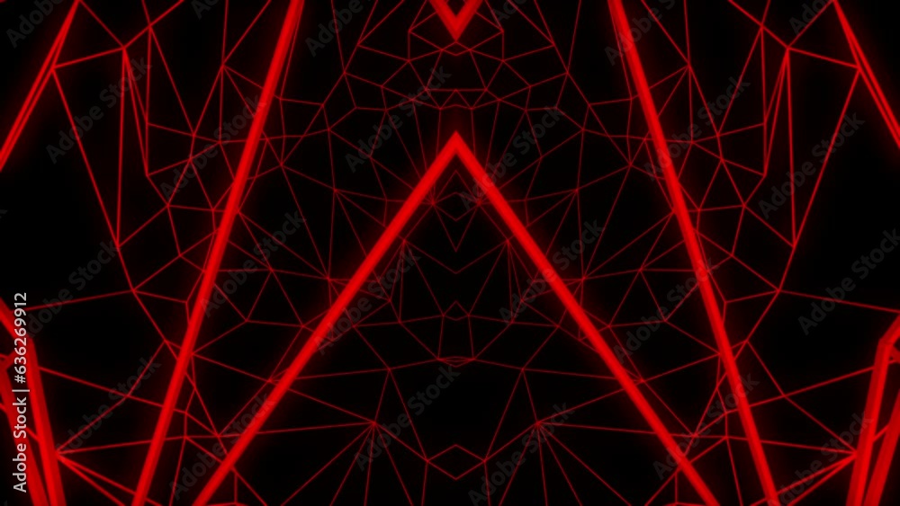 Anatomical red and white motion laser line effect on black motion background VJ Loop