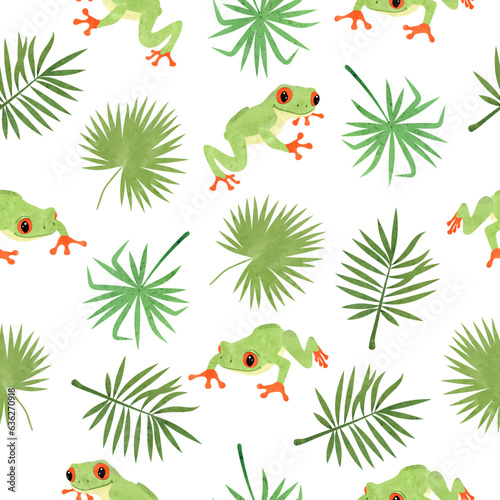 Seamless tropical pattern w...
