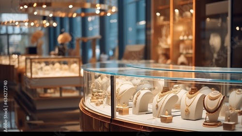 Jewelry store with a sleek and modern interior.