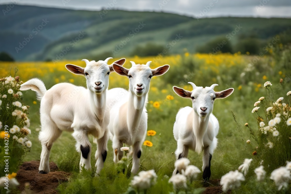 Obraz premium cows in a field