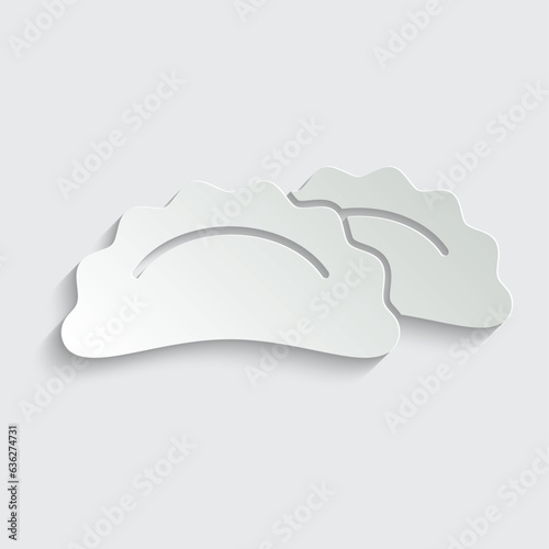 dumplings vector icon food icon restaurant sign