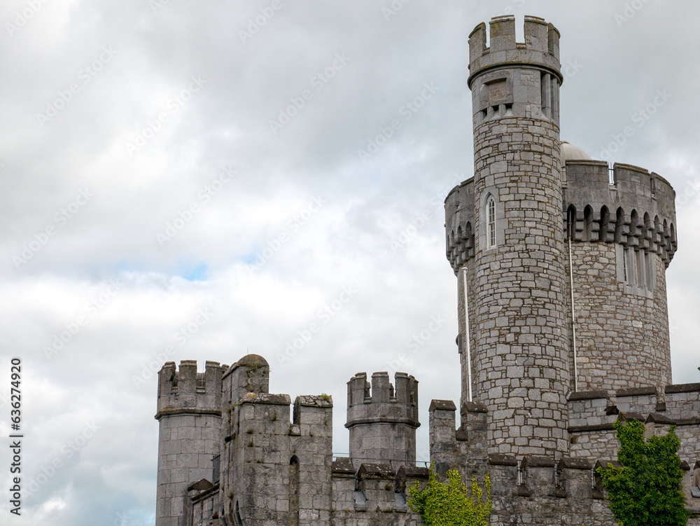 Old celtic castle tower, Blackrock castle in Ireland. Blackrock Observatory fortress