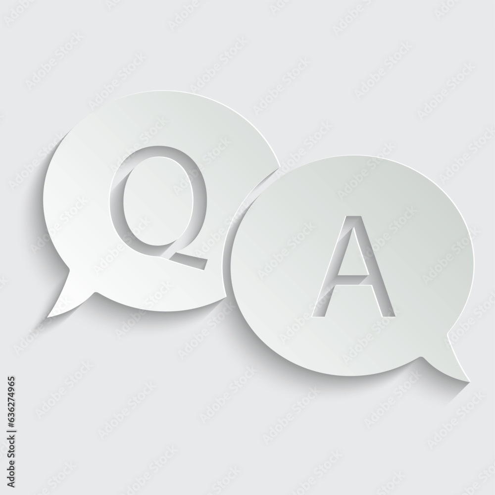 qa q a icon vector faq sign ask answer icon qa q a icon vector faq sign ask answer icon