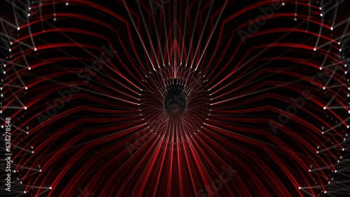 Slowly red white lines Radial rays animation vj loop (ID: 636278548)