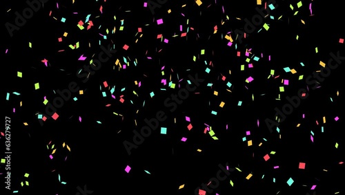 Confetti Party Popper Explosions with Alpha Channel 