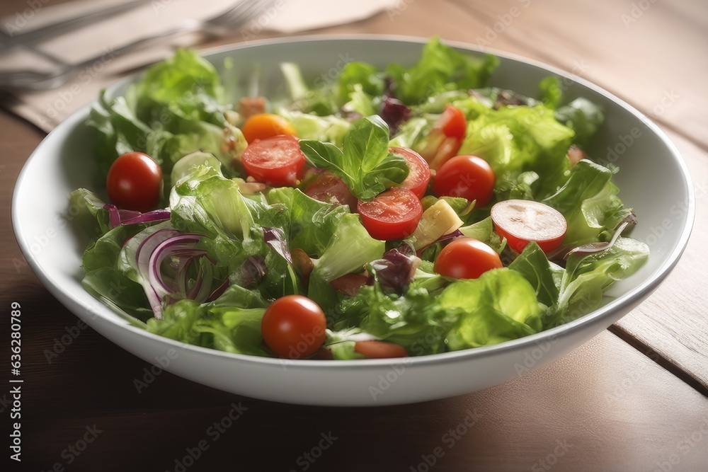 salad with tomatoes and feta