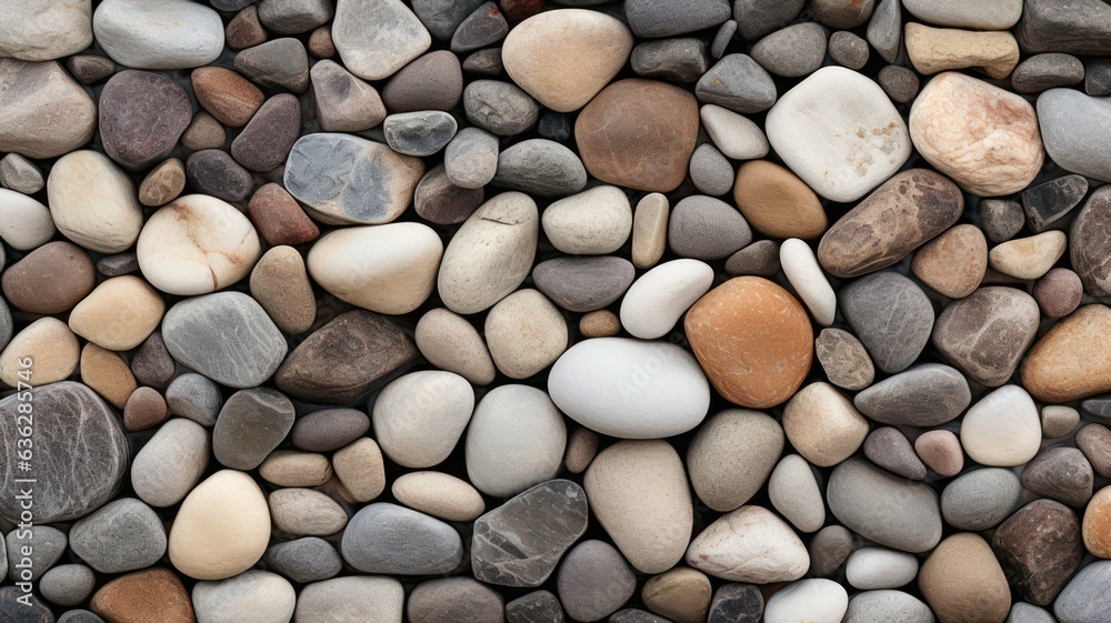 Natural gravel background created with Generative AI Natural gravel background created with Generative AI