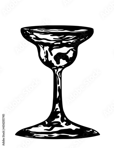 cocktail glass, margarita alcoholic drinks, hand drawn vector illustrations, bar menu
