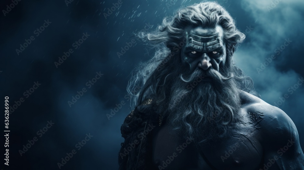 Poseidon - The greek god of the sea.generative ai
