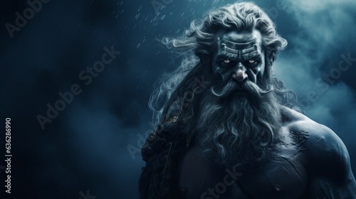 Poseidon - The greek god of the sea.generative ai 